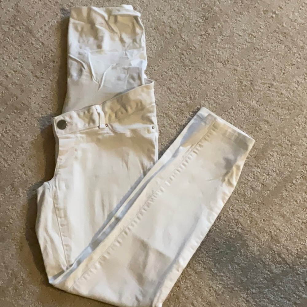 White maternity Seraphine jeans